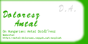 doloresz antal business card
